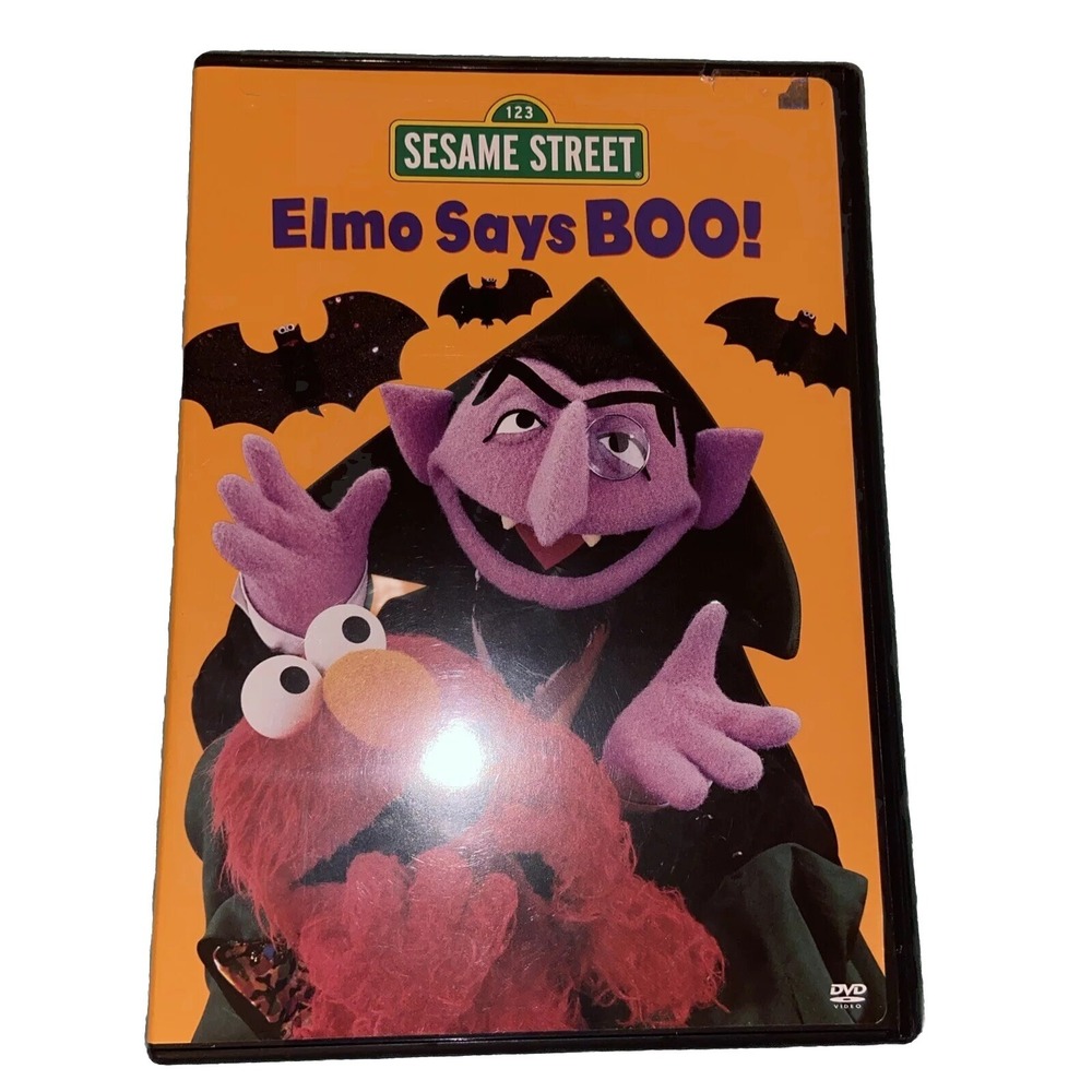 Elmo Says Boo Dvd Sesame Street Children Halloween The Count Henson Telly Bert